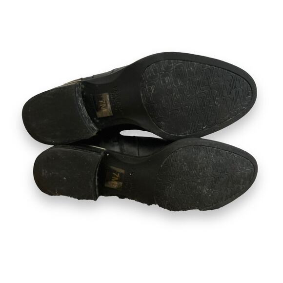 Franco Sarto Lea Celeste Black Leather Tall Riding Boots Size 7 #C3135L1001 - Picture 11 of 15